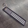 AMERICAN FLAG KEYCHAIN...BLACK AND WHITE
