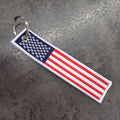 AMERICAN FLAG KEYCHAIN...RED WHITE AND BLUE!