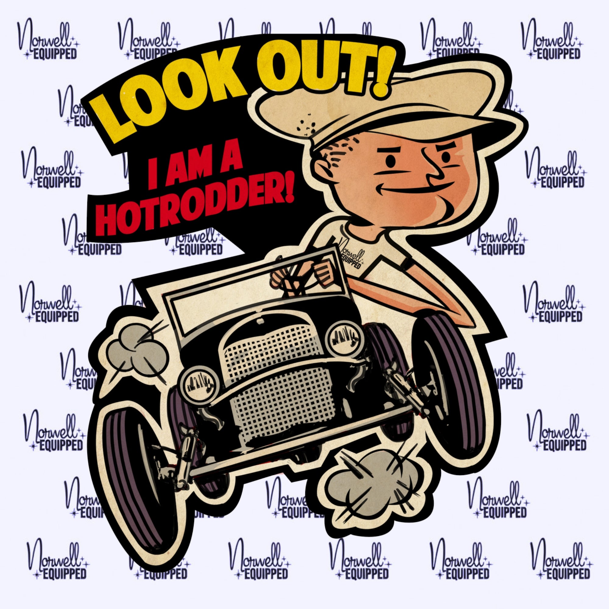 STROKER LOOK OUT Sticker